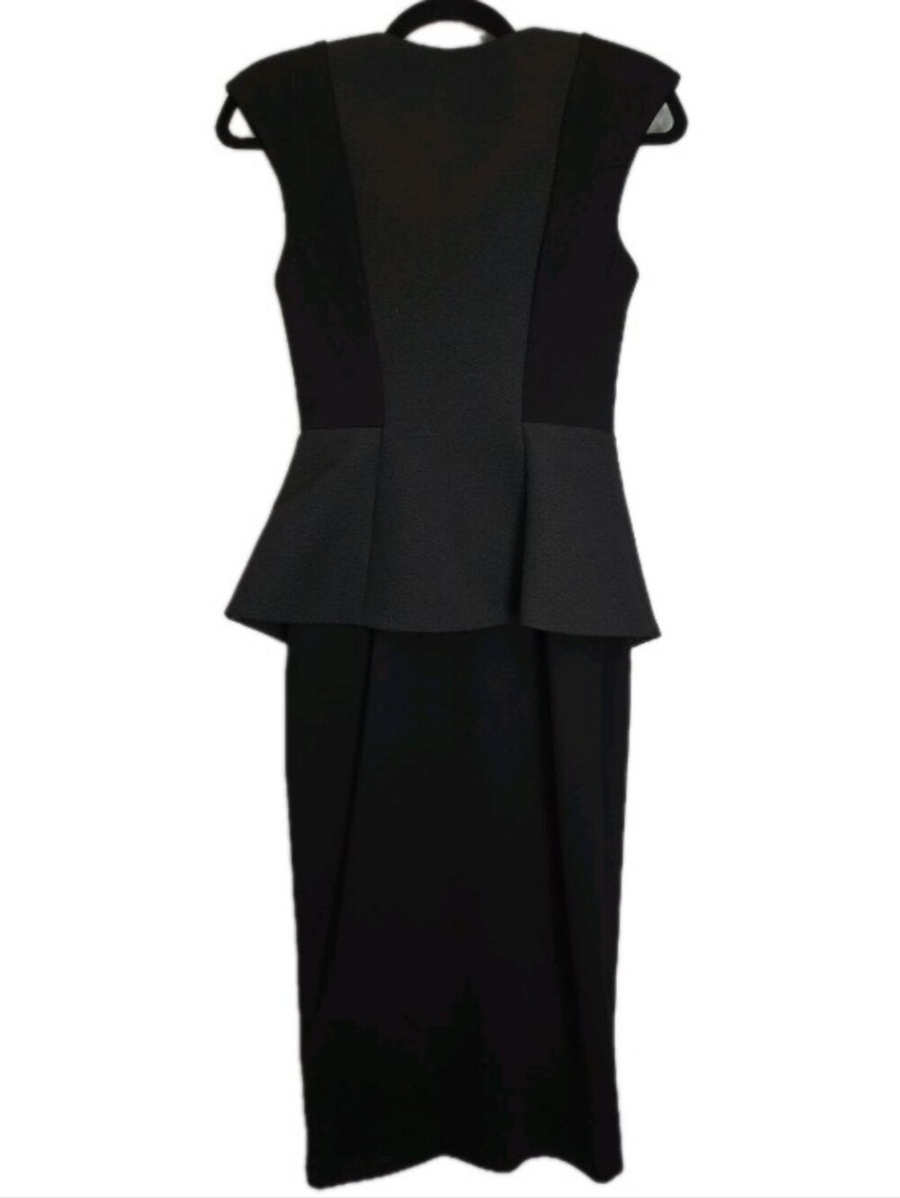 Ted Baker Jumana Dress 0 UK 00 US Multimedia Black Peplum Sheath Structured - Picture 2 of 11